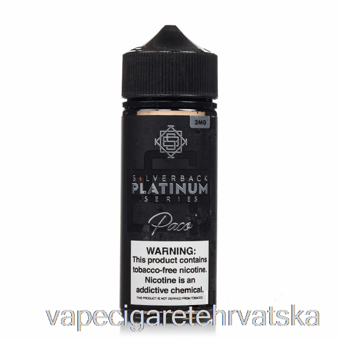 Vape Hrvatska Paco - Silverback Platinum Series - 120ml 0mg